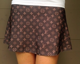 Tennis Skirt Running SKirt Gorgeous Designer LV Print Tennis Skort Running Skirt