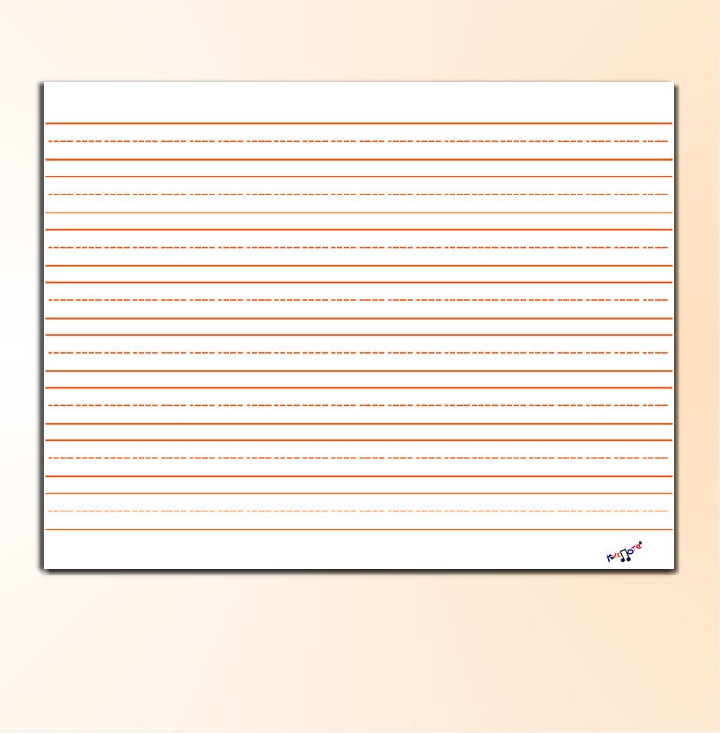 Free Printable Primary Handwriting Paper Lined Paper Template With