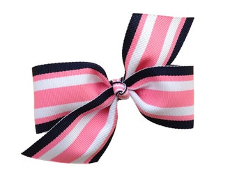 4 inch hot pink hair bow hot pink bow by BrownEyedBowtique