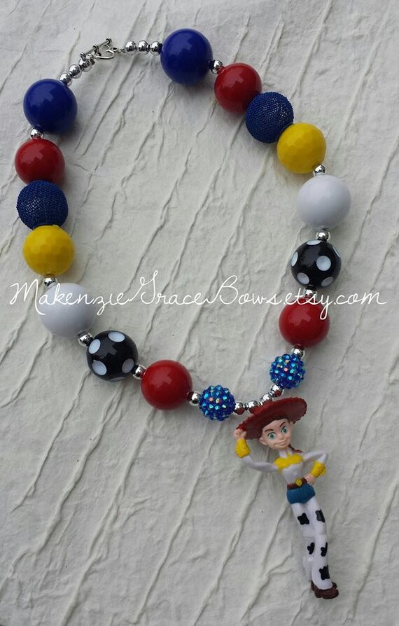 Jessie Girls Necklace Toy Story Character by MakenzieGraceBows
