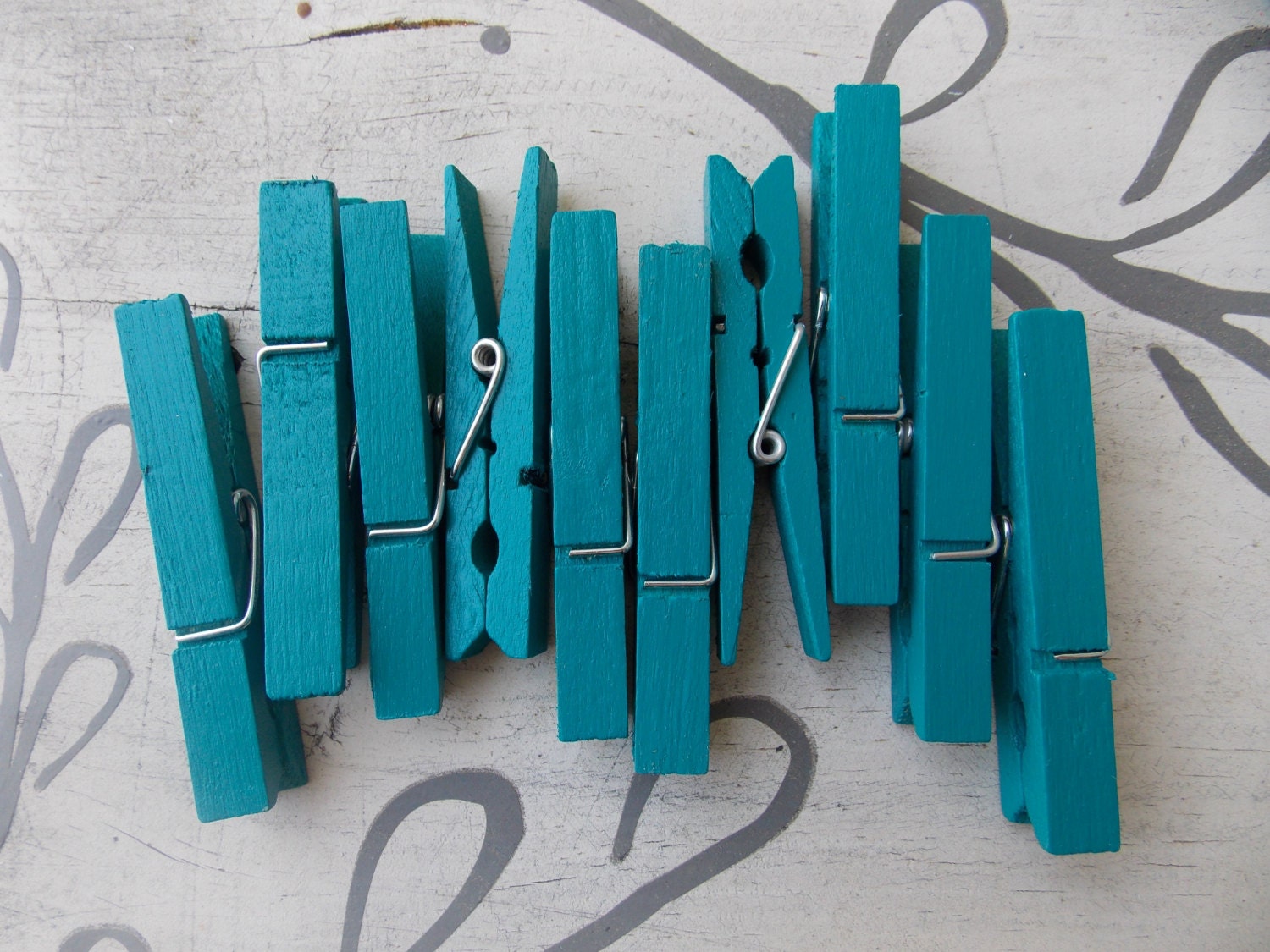 Caribbean Blue Clothespins