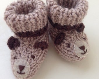 Sleepy Bear Baby Booties - Best Selling Most Popular Baby Gift Item!
