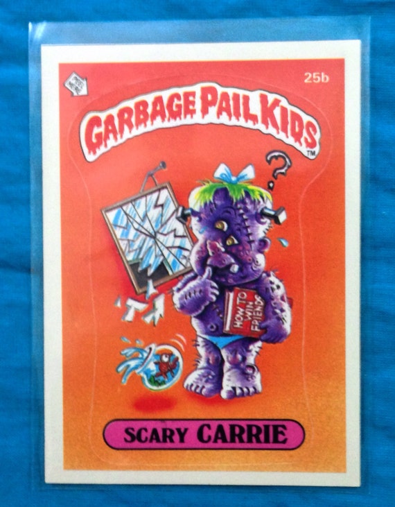 Vintage 80s Garbage Pail Kids Series 1 Scary Carrie 25b