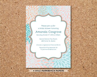 Bridal Shower Invitation Template – Etsy