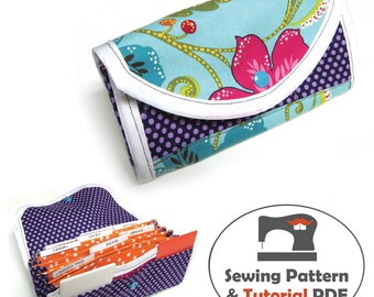 Coupon Organizer Pattern - Instant Download Accordion Wallet Sewing Pattern and Tutorial