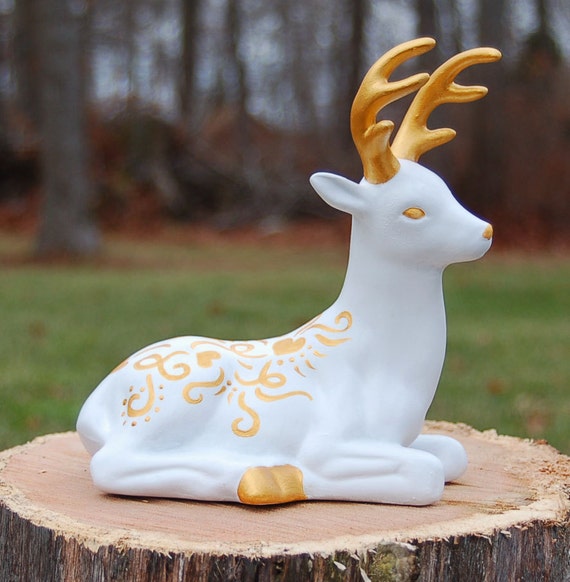 ceramic reindeer figurine