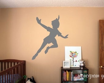 Peter Pan Wall Decal - Nursery Wall Decal - Kids Room Wall decal - Boys Room Wall Decal - Girls Room Wall Decal