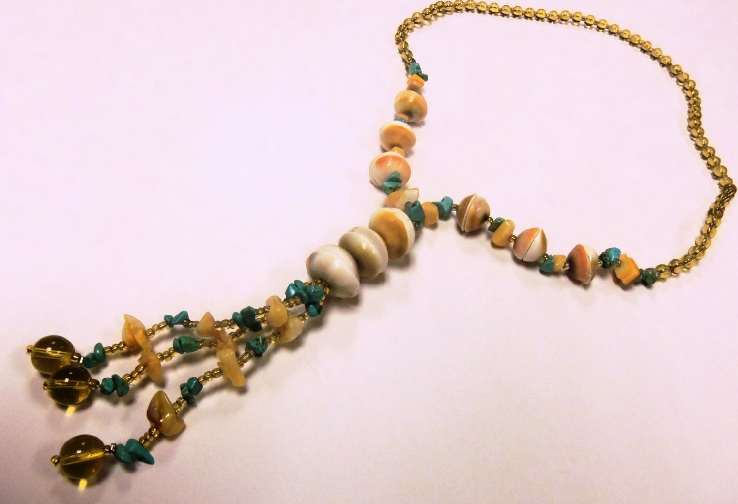 Seashell Necklace Long Seashell Necklace Cruise Jewelry