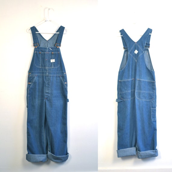vintage big mac denim overalls // 1970s blue by langvintage