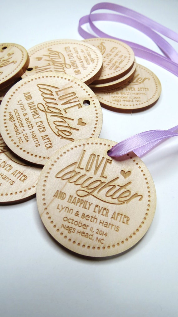 50 2 x 2 Custom Wood Tags Custom Engraved Tags Wood Gift