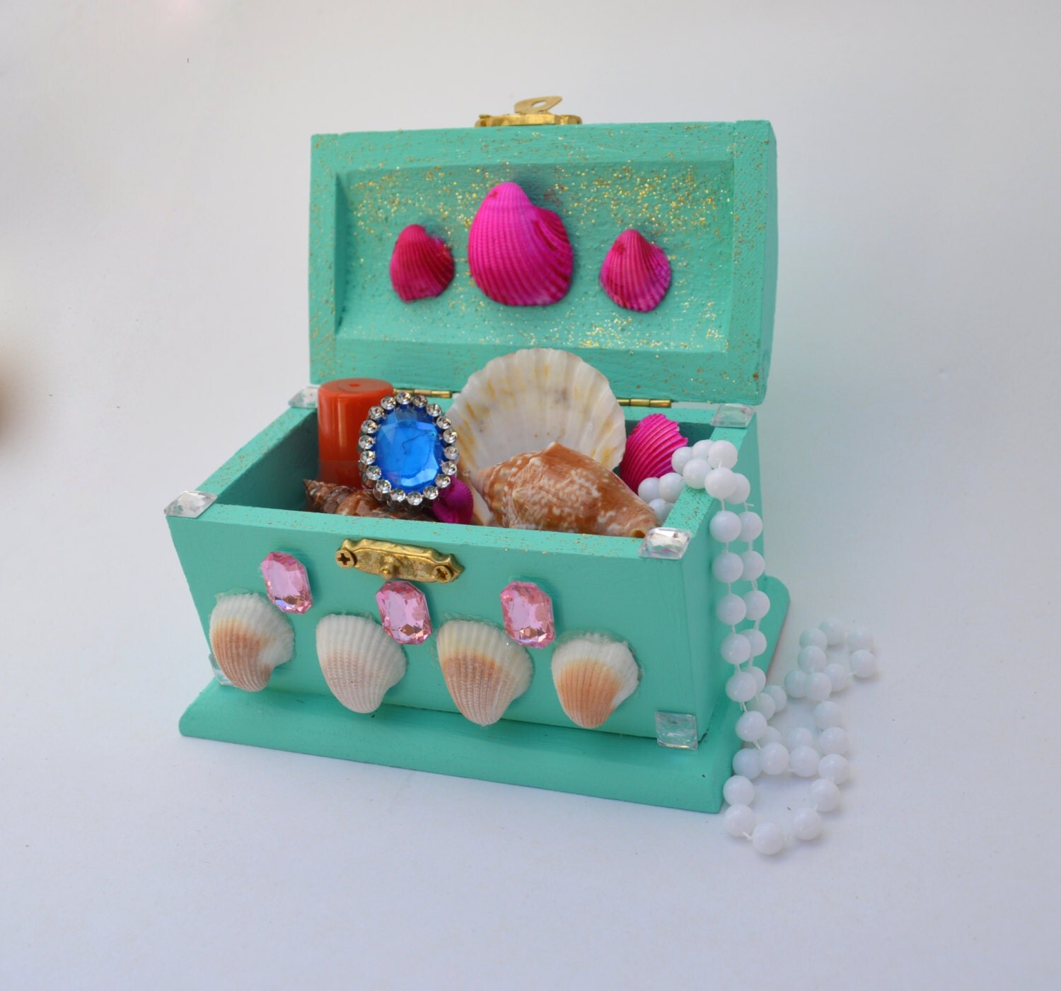 Mermaid Treasure Chest Decorating Craft Kit by CraftKit on Etsy