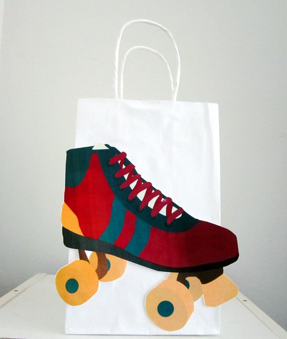 Roller Skate Favor Bags Roller Skate Goody Bags Old School