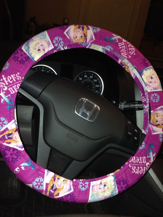 Items similar to Steering Wheel Cover made with Disney Frozen fabric on