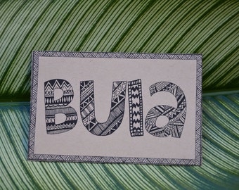 Bula Fiji Wedding Welcome Bag Labels ~ PDF