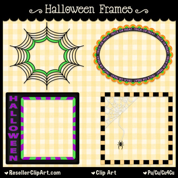 halloween clip art frames - photo #47