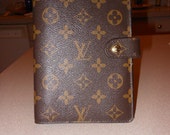 Items similar to Louis Vuitton Monogram Small Agenda Book, Planner, Notebook, Binder on Etsy