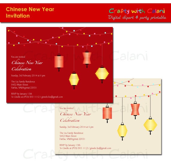 Chinese Birthday Invitations Printable 5