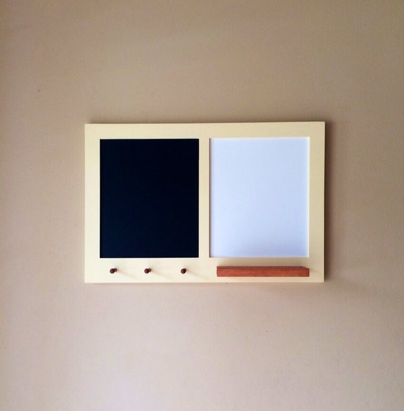 Combo Chalkboard and Whiteboard with Key by CountryMadeMemories