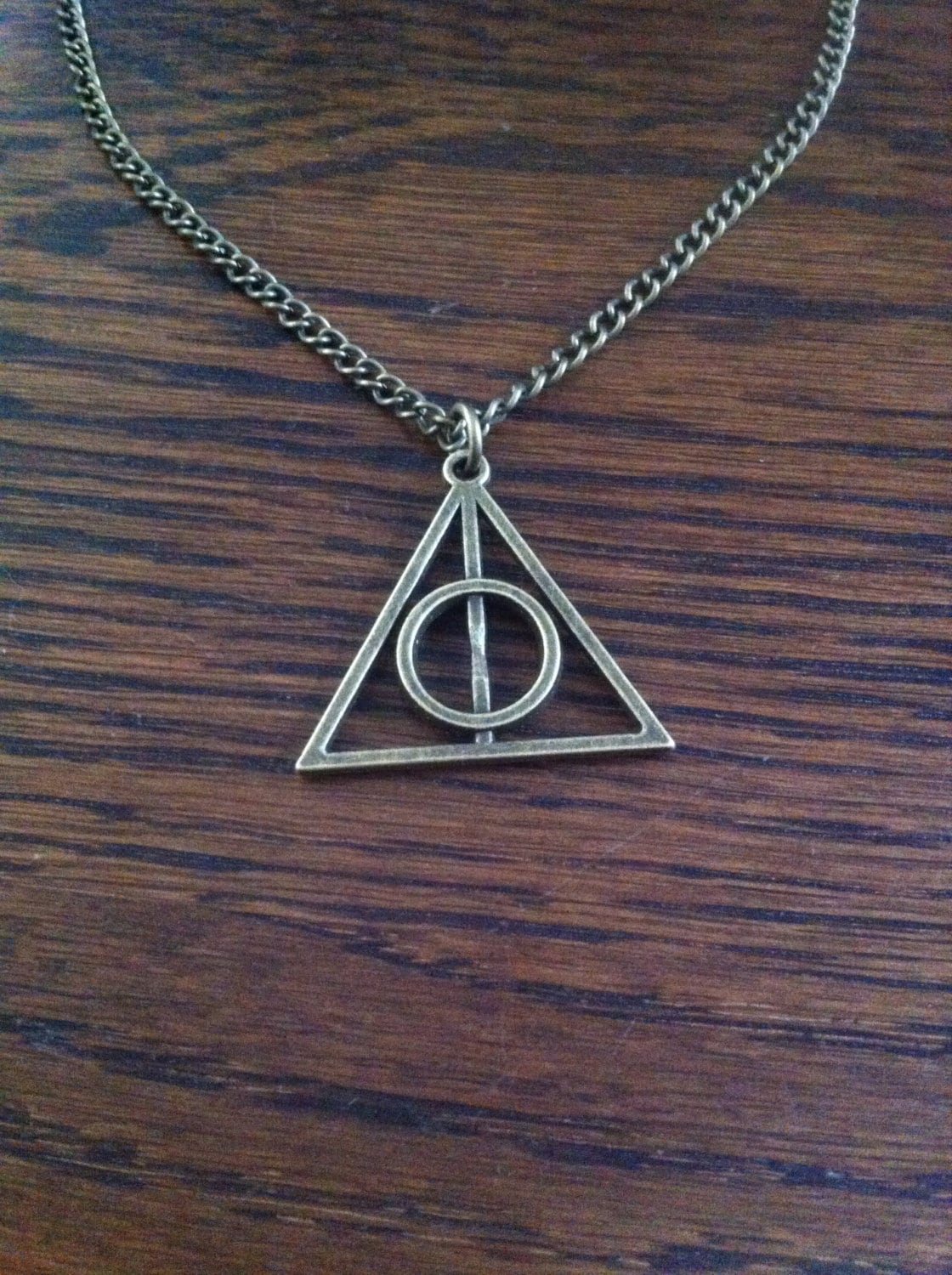 Deathly Hallows Necklace By Bexeverheart On Etsy 9244