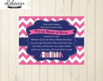 baby shower book insert bring a book card printable bring a