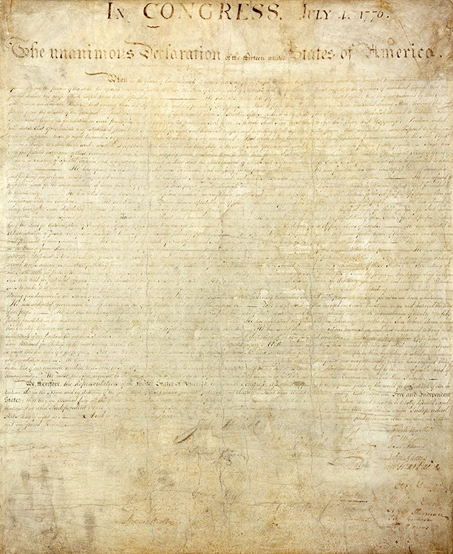 original declaration of independence