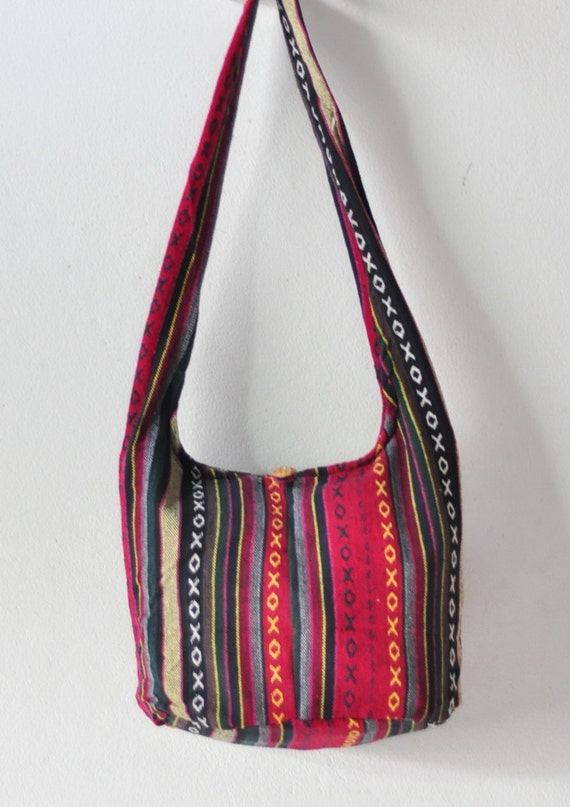 USA.... Cotton bag Women bag Handbags Hand woven Hippie bag Hobo bag ...