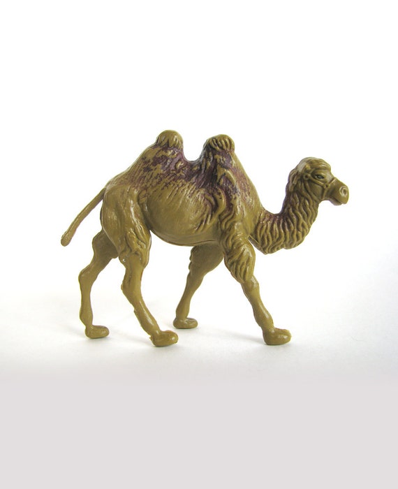 Vintage 90s Camel Animal Plastic Toy Figure by OldBagFromRussia