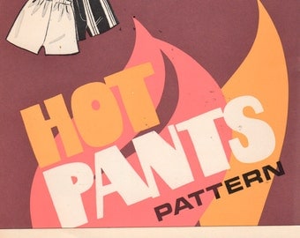 Sew Knit N Stretch 000 1970s Misses Groovy HOT PANTS Pattern for Stretch Knits Womens Vintage Sewing Pattern Size 8 10 12 14 UNCUT