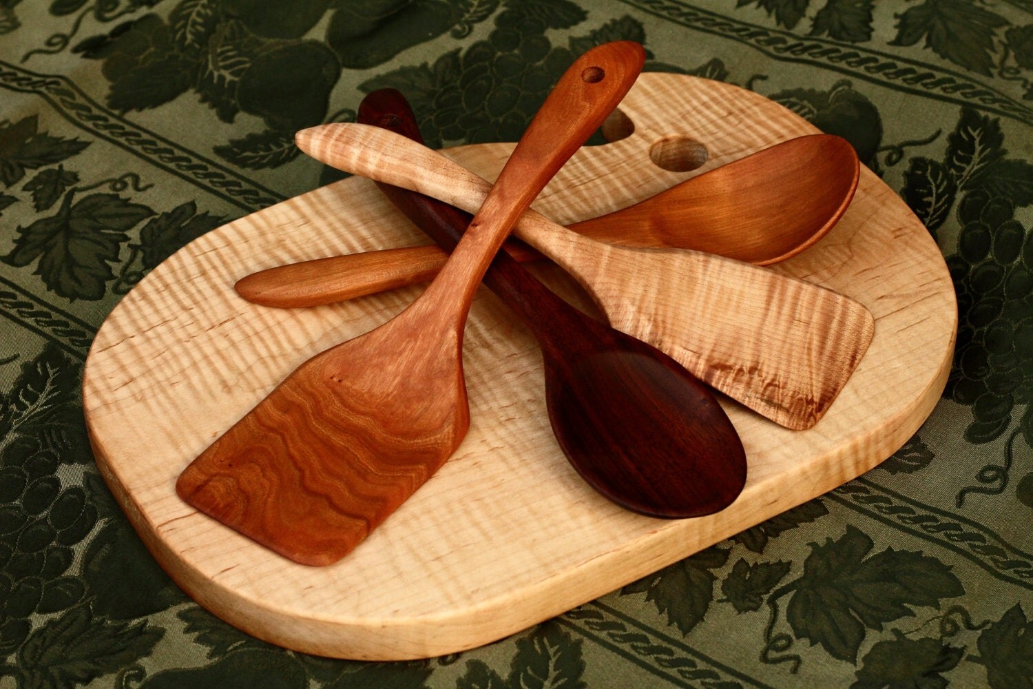 Hardwood Spatula straight handle Handmade Wooden Spatula