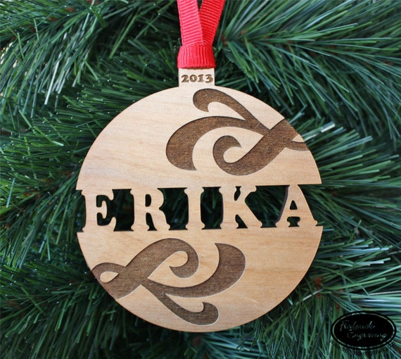 custom christmas ornament custom name wood by custom christmas ornament custom name wood by