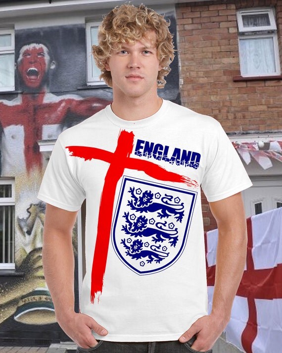 England & St Cross TShirt by TShirtKingUK on Etsy
