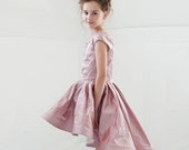 Evangelista Silk Flower Girl Dress. Ages 2 - 12