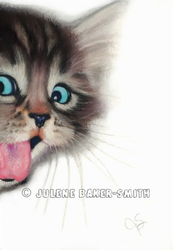 Who Me? Fine Art Print of a Very Cute, Mischievous Tabby Kitten