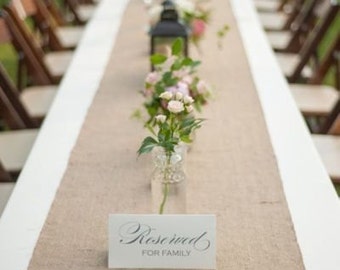 Burlap Table Runner, Modern Rustic Runner, Natural Burlap, , Wedding Runners, Burlap Home Decor, Wedding Decor