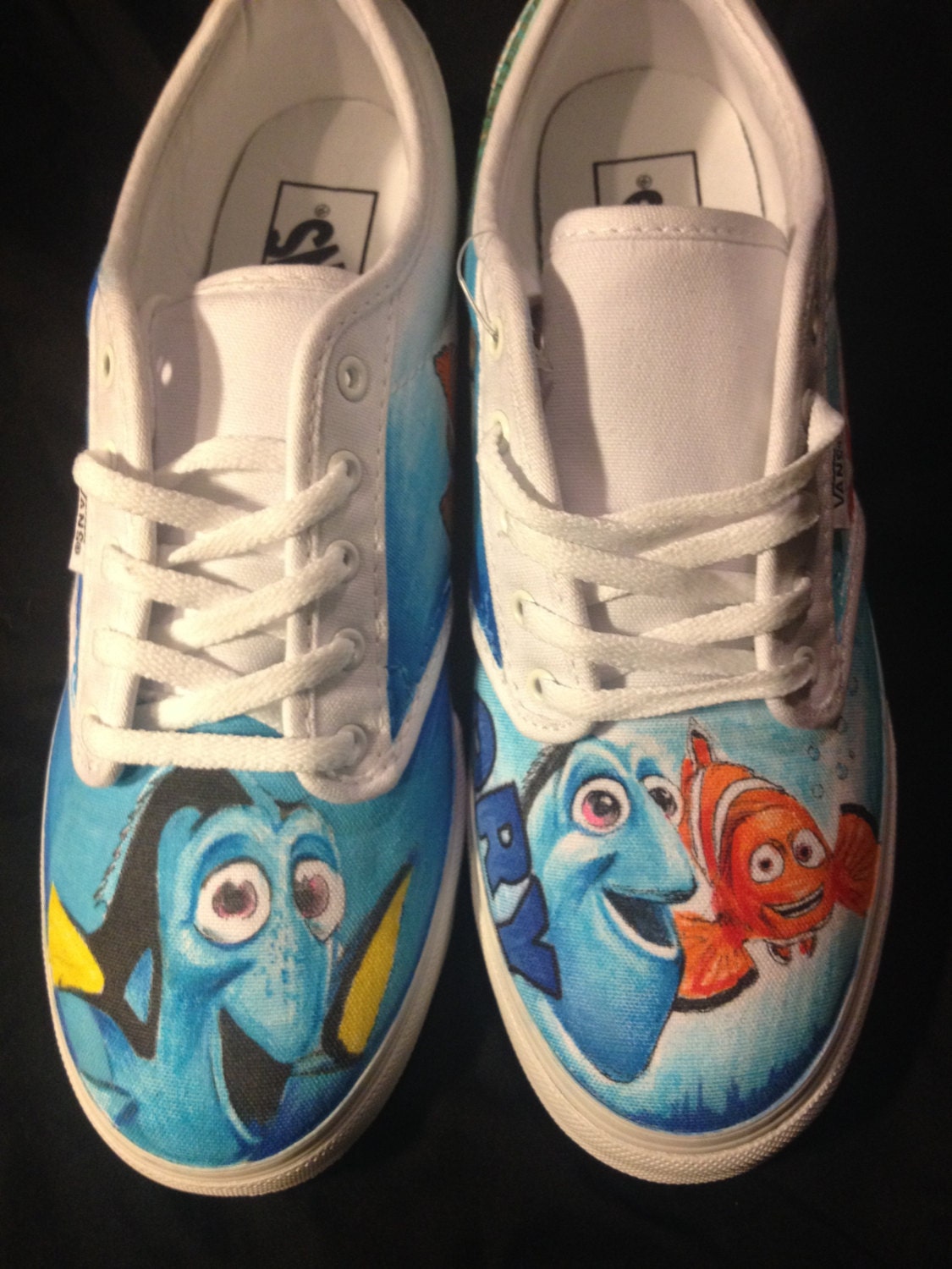 One of a kind Hand Drawn shoes Finding Nemo shoes by