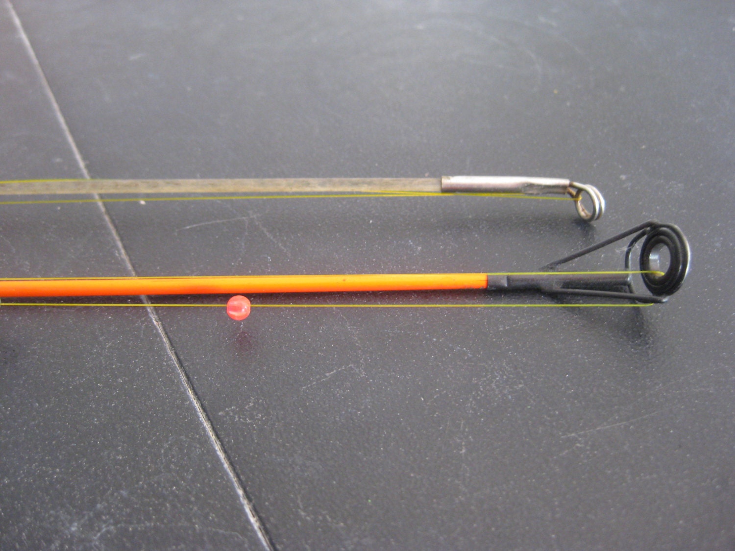 Vintage Ice Fishing Pair of Jig Poles Manual and Auto Reel