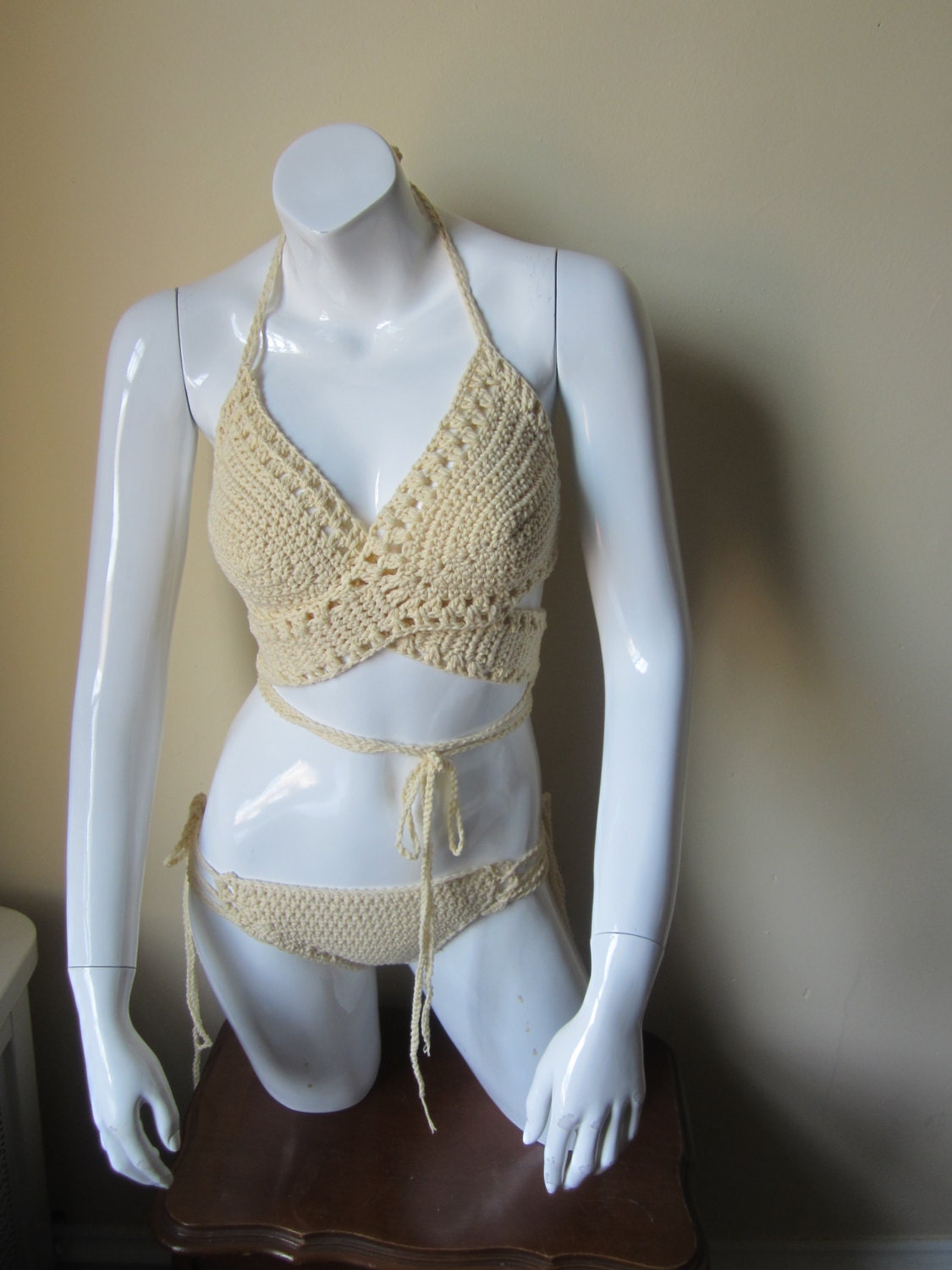 Lace Crochet Design Wrap Bikini Set Wrap Bikini Set Wrap Bikini Bikinis