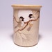 Black Capped Chickadees and Pine Pottery Utensil Holder and Vase Limited Series 70 (narrow)