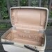 Vintage Luggage - Cream Train Case - Sears Roebuck