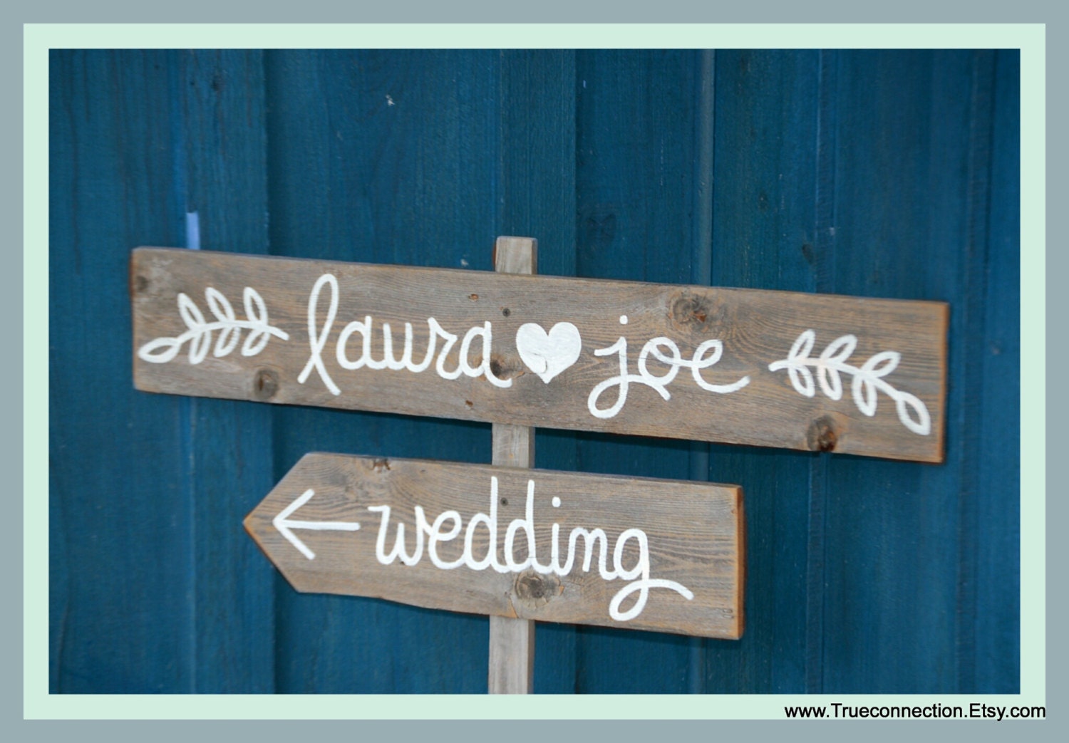Wood Wedding Sign Rustic Twig Vintage Outdoor Weddings Hand Painted Reclaimed Wood. Directional Signs. Vintage Weddings Road Signs