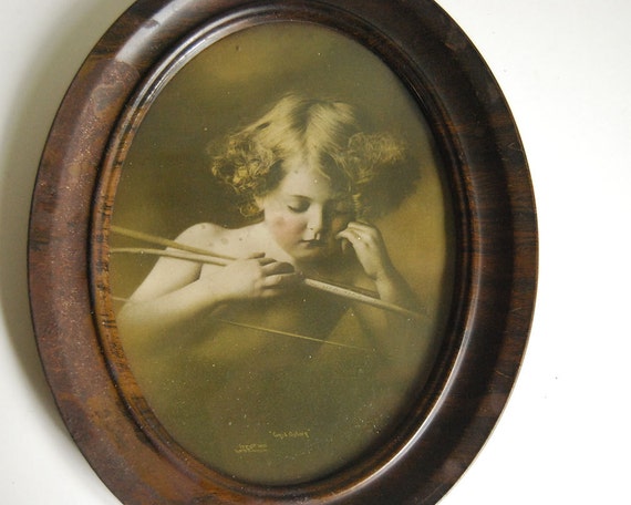 Cupid Asleep Antique Photograph by M.B. Parkinson by CalloohCallay