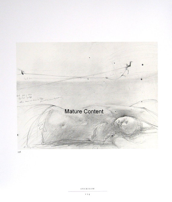 Items similar to Andrew Wyeth Print Sketch Overflow