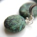 Genuine Turquoise Jewelry . Sterling Silver Turquoise Earrings . Real Turquoise Jewelry . African Turquoise Earrings - Corinth Collection