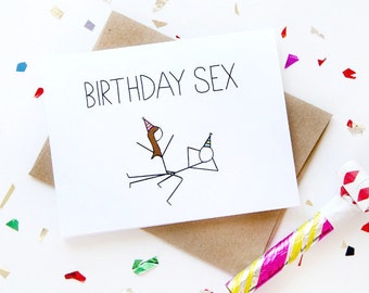Funny Birthday Card - Birthday Sex Card - Boyfriend Birthday Card