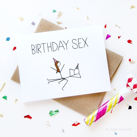 Funny Birthday Card Birthday Sex Card Boyfriend Birthday 5979