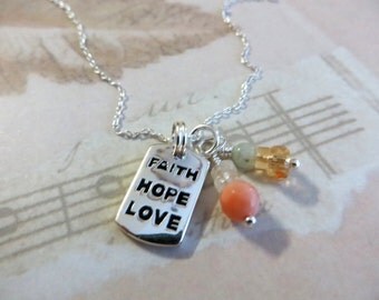 Skosh Faith Hope Love Bar Gold 80-715-1G main image 0