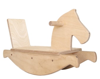 Rocking Horse Wooden Toy - Woodworking - Ride on Toy - Heirloom Furniture - Child's Rocking Toy - Horse Toy - Animal Toy - Horse -TY33