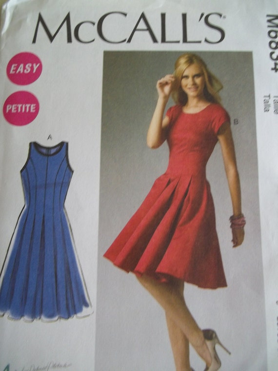 patterns silk material dress by Fit Flare Dress McCalls Pattern 6834 Etsy & PatternParlor on