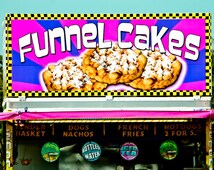 Funnel Cake Carnival Vendor Stand F ine Art Print or Canvas Wrap ...