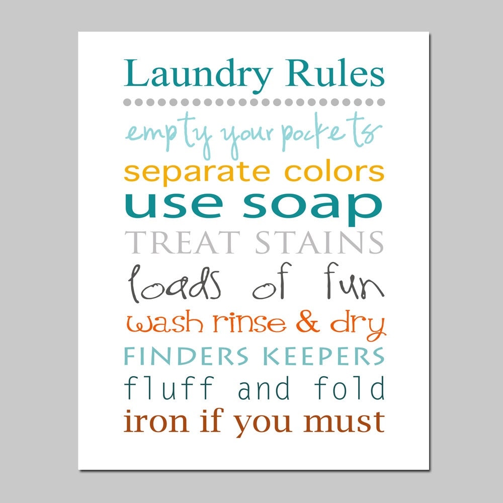 Printable Laundry Room Rules Printable Templates